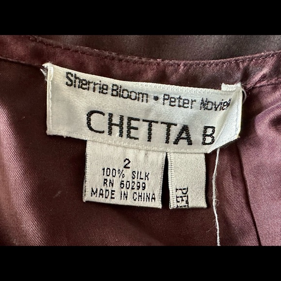 Silk Chetta B evening gown prom dress/top and skirt. Size Small. - Picture 6 of 6